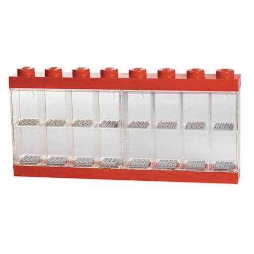 LEGO Red Mini-Figure 16 Piece Display Case